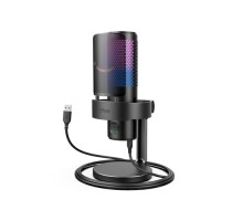 Fifine AMPLIGAME A9 RGB USB Black Gaming Microphone